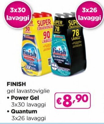 Acqua & Sapone finish Power Gel lavastoviglie 3x30 lavaggi offerta