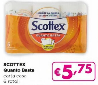 Acqua & Sapone Scottex Quanto Basta carta casa 6 rotoli offerta