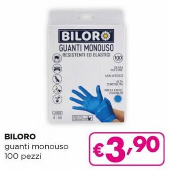 Acqua & Sapone Biloro guanti monouso 100 pezzi offerta