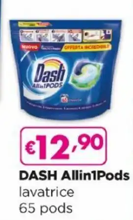 Acqua & Sapone Dash Allin1Pods lavatrice65 pods offerta
