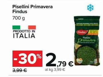 Pisellini primavera findus 700 g