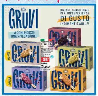 Carrefour Iper Stecchi gruvi sammontana gusti assortiti 4 pz 240 g offerta