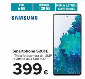 Carrefour Iper Smartphone samsung s20fe offerta