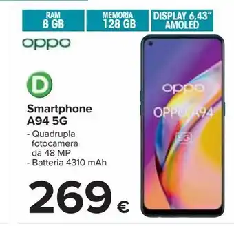 Carrefour Iper Smartphone a94 5g oppo offerta