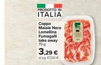Coppa maiale nero lomellina fumagalli take away 70 g