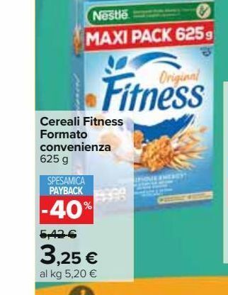 Cereali fitness formato convenienza 625 g