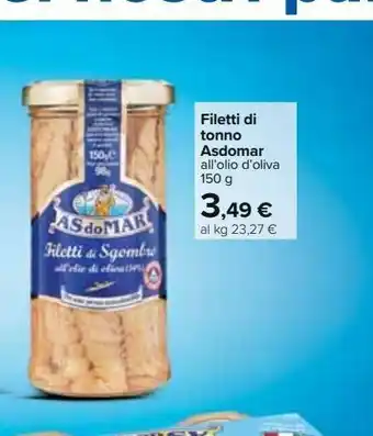 Carrefour Iper Filetti di tonno in olio di oliva às do mar 150 g offerta