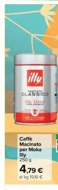 Caffè macinato illy per moka 250g