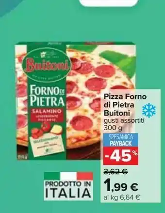 Carrefour Iper Pizza buitoni forno di pietra gusti assortiti 300g offerta