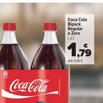 Carrefour Market Coca-cola bipack regular zero 2.7 l offerta