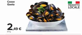 Carrefour Market Cozze gaeta al kg offerta