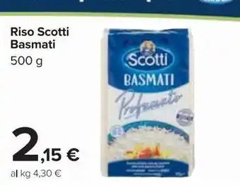 Carrefour Market Riso basmati scotti 500g offerta