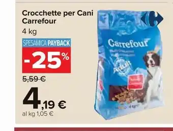 Carrefour Market Crocchette per cani carrefour 4 kg offerta