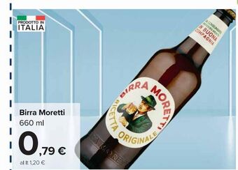 Carrefour Market Birra moretti 660 ml offerta