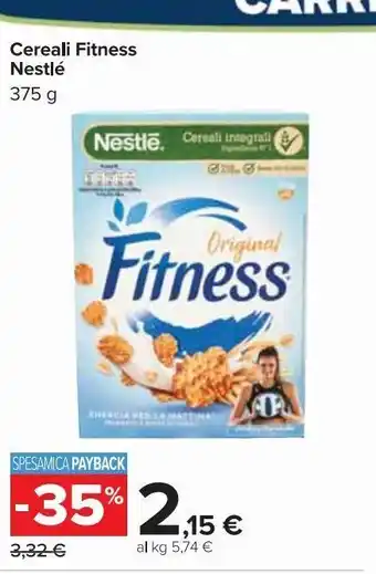 Carrefour Market Cereali fitness nestlè 375g offerta