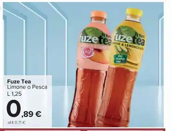 Fuze tea limone o pesca l 1.25