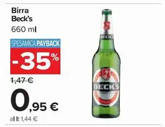 Birra beck's 660 ml