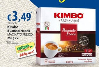 Extra Supermercati Kimbo il Caffè di Napoli Macinato Fresco 250 g x 2 offerta