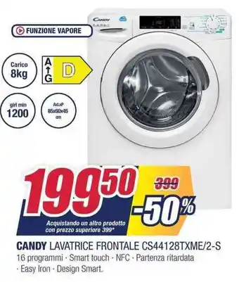 Trony Candy Lavatrice Frontale CS44128TXME/2-S offerta