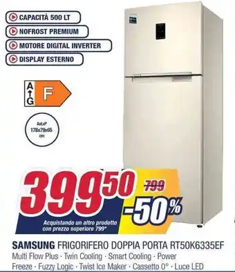 Trony Samsung Frigorifero Doppia Porta RT50K6335EF offerta