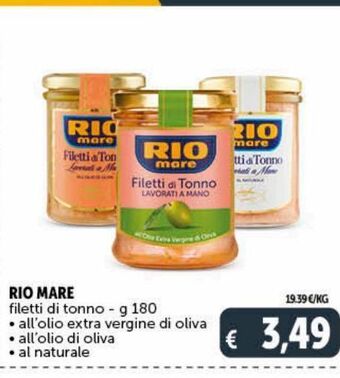 Filetti di tonno rio mare