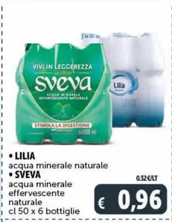 Deco Maxistore Acqua minerale naturale lilia / acqua minerale effervescente naturale sveva offerta