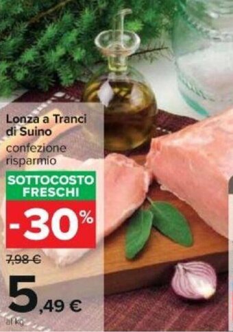 Carrefour Lonza a Tranci di Suino offerta