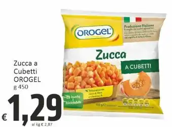 Paghi Poco Orogel Zucca a Cubetti g 450 offerta