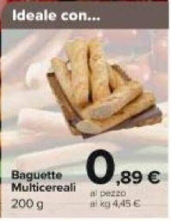 Carrefour Baguette Multicereali 200 g offerta