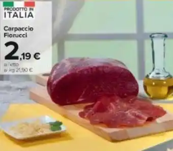 Carrefour Fiorucci Carpaccio offerta