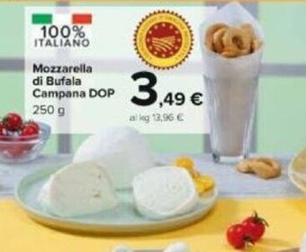 Carrefour Mozzarella di Bufala Campana DOP 250 g offerta