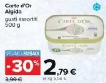 Carrefour Carte d'Or Algida 500 g offerta