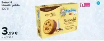 Carrefour Baiocchi biscotto gelato 320 g offerta