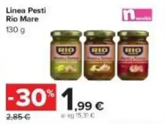 Carrefour Rio Mare Linea Pesti 130 g offerta