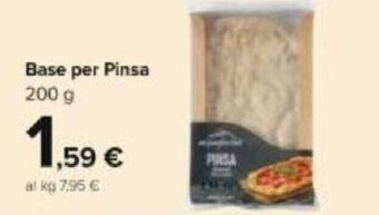 Carrefour Base per Pinsa 200 g offerta