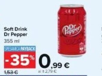 Carrefour Dr Pepper Soft Drink 355 ml offerta