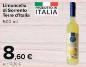 Carrefour Terre d'Italia Limoncello di Sorrento 500 ml offerta