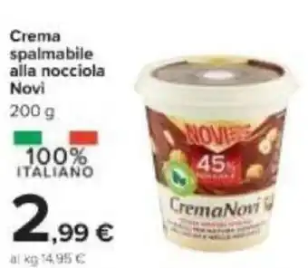 Carrefour Novi Crema spalmabile alla nocciola 200 g offerta