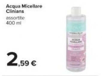 Carrefour Clinians Acqua Micellare 400 ml offerta