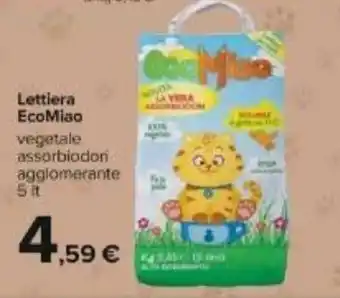 Carrefour EcoMiao Lettiera 5 lt offerta