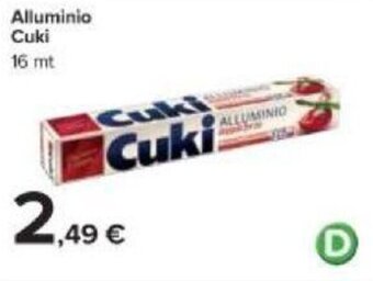 Carrefour Cuki Alluminio 16 mt offerta