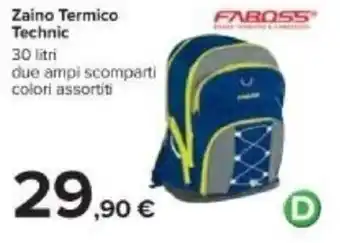 Carrefour Zaino Termico Technic 30 litri offerta
