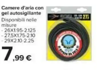 Carrefour Camere d'aria con gel autosigillante offerta