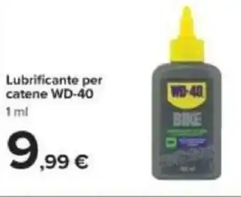 Carrefour Lubrificante per catene WD-40 1 ml offerta