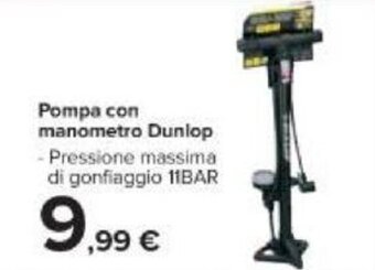 Pompa con manometro Dunlop