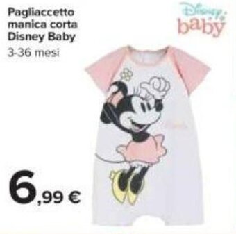 Carrefour Disney Baby Pagliaccetto manica corta 3-36 mesi offerta