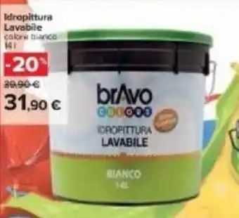 Carrefour Bravo Idropittura Lavabile 14 l offerta