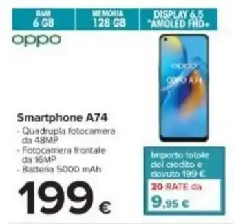 Carrefour oppo A74 Smartphone offerta