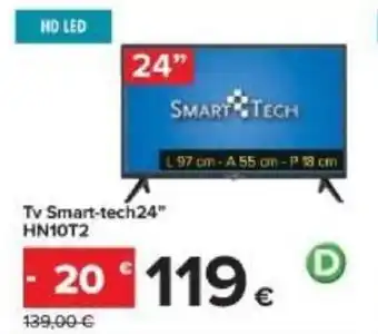 Carrefour Smart Tech Tv 24" HN1OT2 offerta