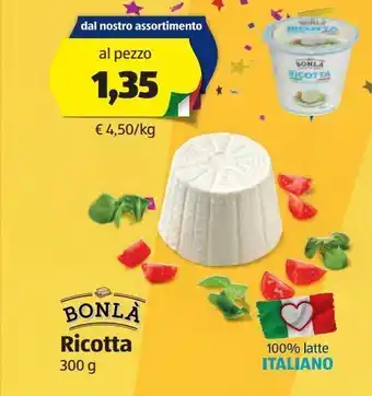 ALDI Ricotta bonla 300 g offerta